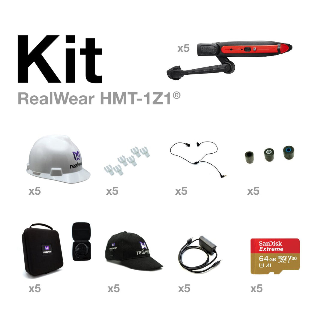 RealWear HMT-1Z1® x5 Validation Kit (Gold)